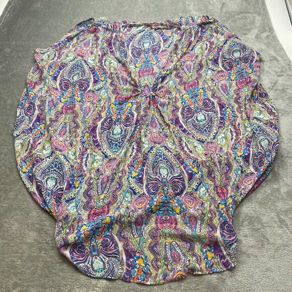 Victoria's Secret Swim Cover Up Kimono Women Medium Multicolor Paisley Polyester - Picture 1 of 10